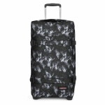 Eastpak Travel-Reisetasche Transit'r L Dark Flame (121 Liter) mit Rollen schwarz/weiss